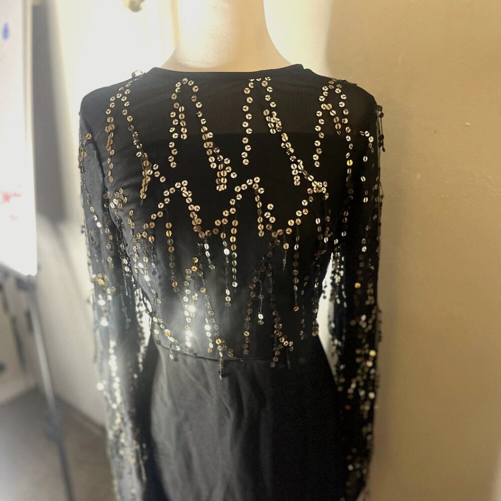 Black and Gold Party Dress